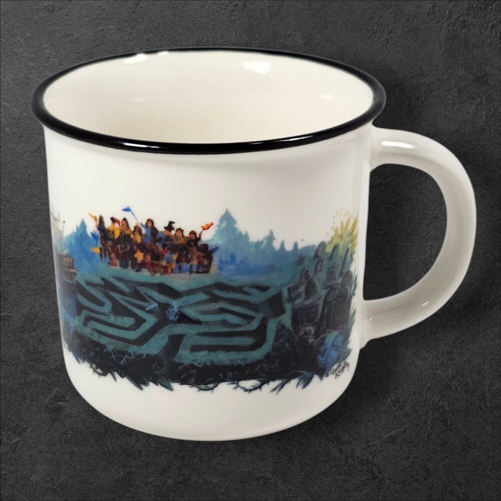OwlCrate Exclusive Harry Potter Mug Cara Kozik Goblet of Fire Campfire Mug 12oz - Picture 4 of 8